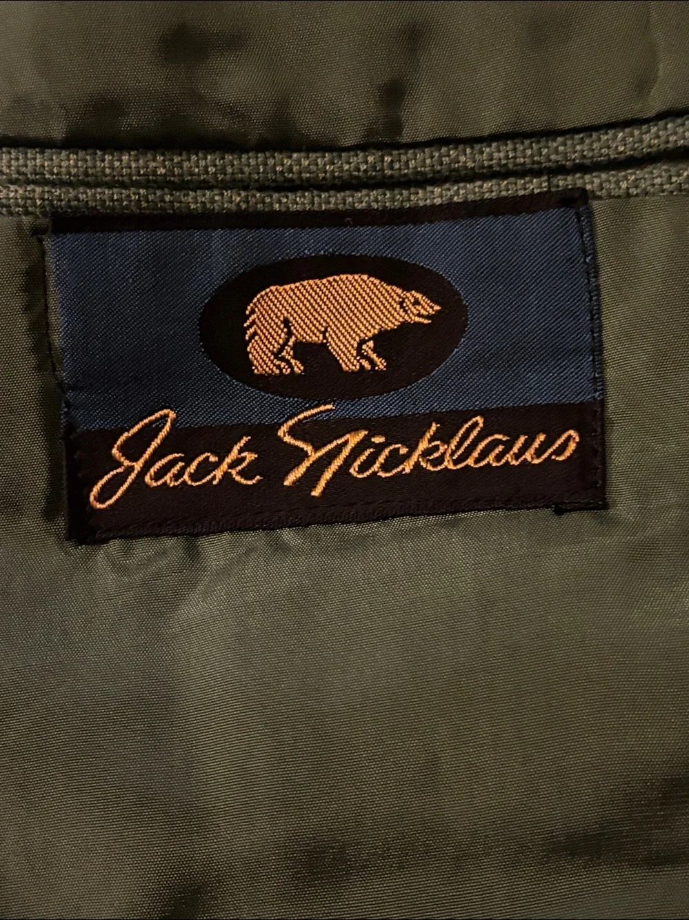Sterling & Hunt Jack Nicklaus green 36S (?) Blazer